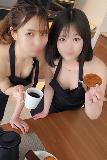 4p连续中出黑发的纤弱的孩子和巨乳的动画配音打工伙伴的咖啡店店员-cd2